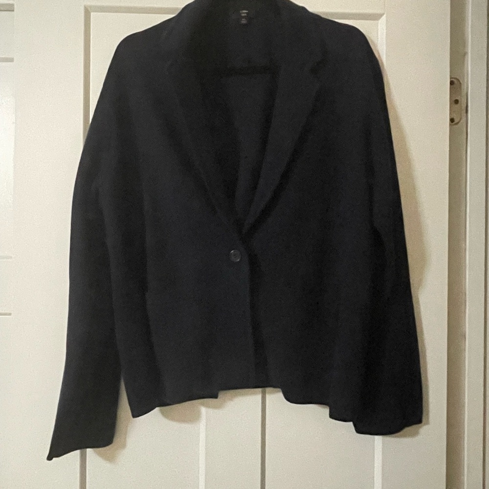 J.Crew Navy Sweater Blazer